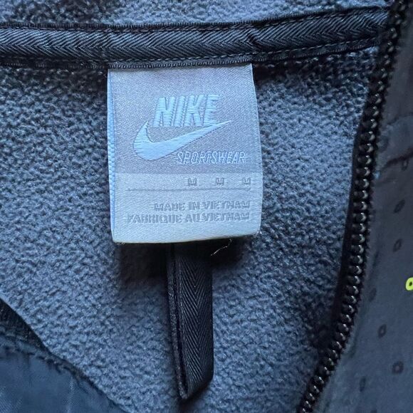 Nike Black Colorful Polka Dots Women's Full Zip Hooded Jacket size Medium - Picture 3 of 8